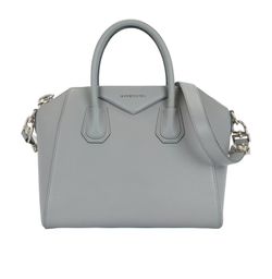 Small Antigona, Leather, Grey, 3CB0195, DB, 4*